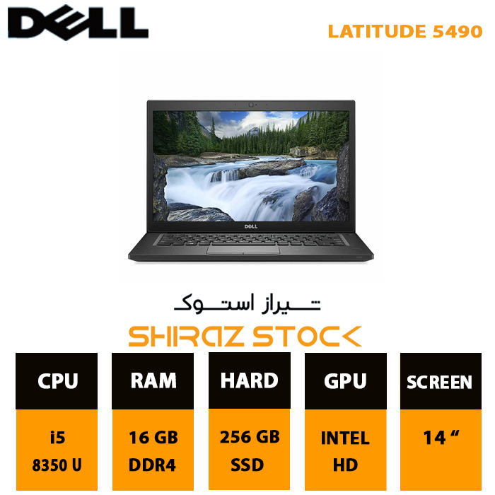 لپ تاپ استوک DELL Latitude 5490 | i5-8350U | 16GB-DDR4 | 256GB-SSDm.2 | 14"-FHD